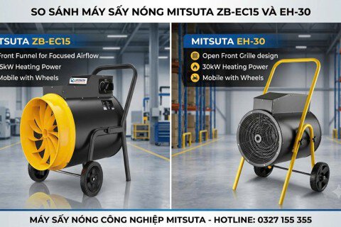 So Sánh Máy Sấy Nóng Mitsuta ZB-EC15 Và EH-30: Lựa Chọn Nào Phù Hợp Cho Doanh Nghiệp Bạn?