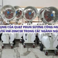 ỨNG DỤNG CỦA "QUẠT PHUN SƯƠNG CÔNG NGHIỆP MITSUTA HW-20MC08" TRONG CÁC NGÀNH NGHỀ